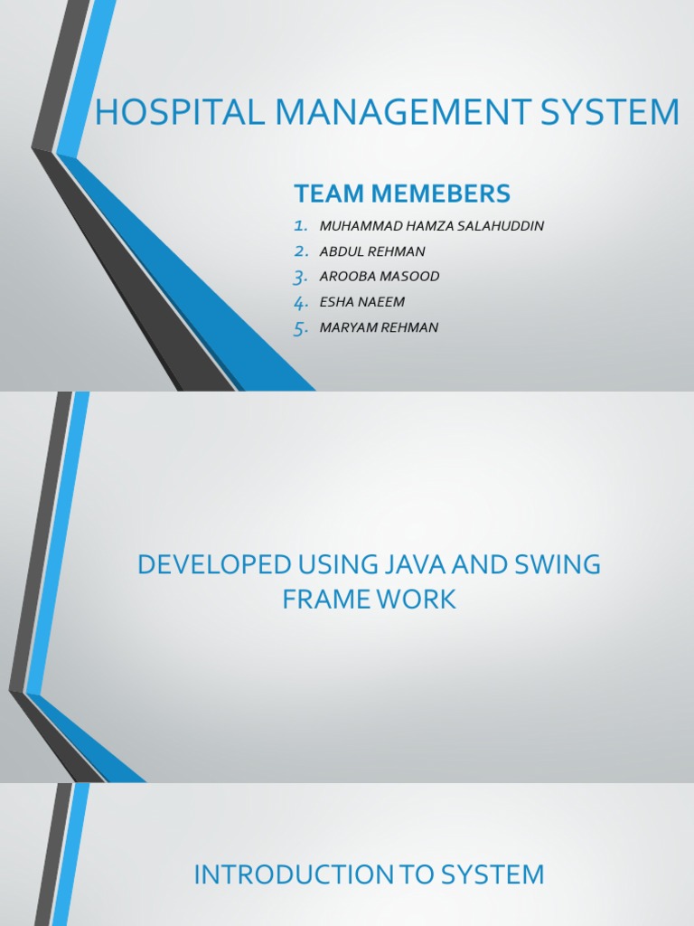 Hospital Management System | PDF | System Software | Computer Engineering