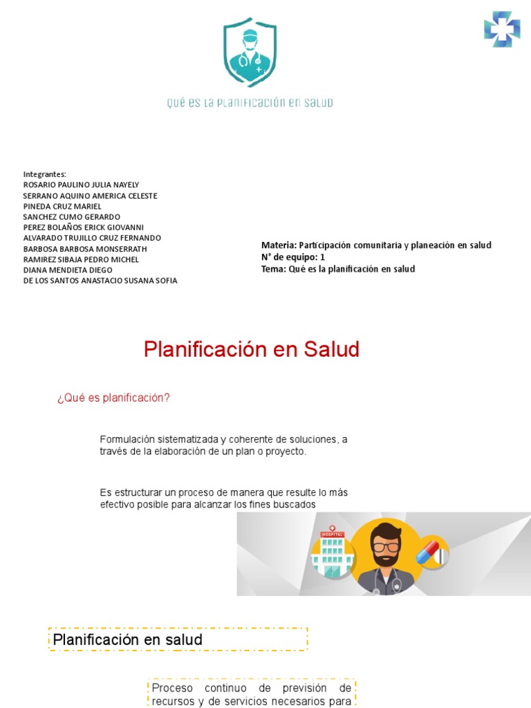 Qué Es La Planificación en Salud | PDF | Crecimiento personal y ...