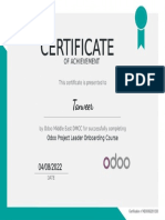 MR Tanveer PLO Completion Certificate