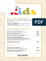 Mini Cheeseburgers Kids Menu