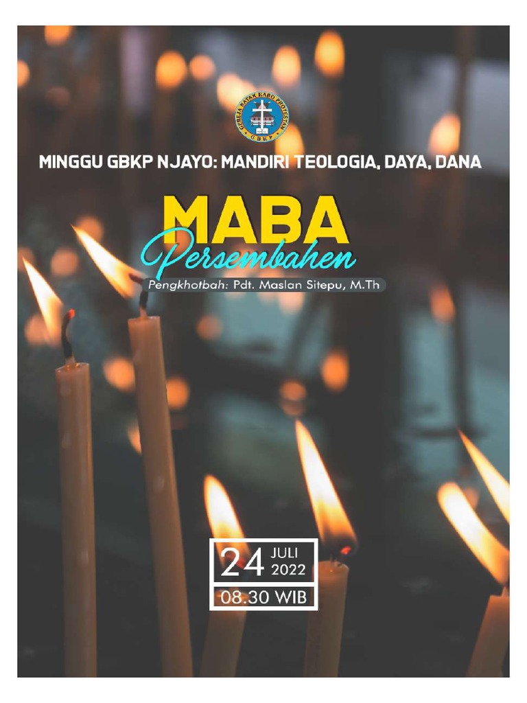 Minggu GBKP Njayo: Mandiri Teologia | PDF | Agama & Spiritualitas