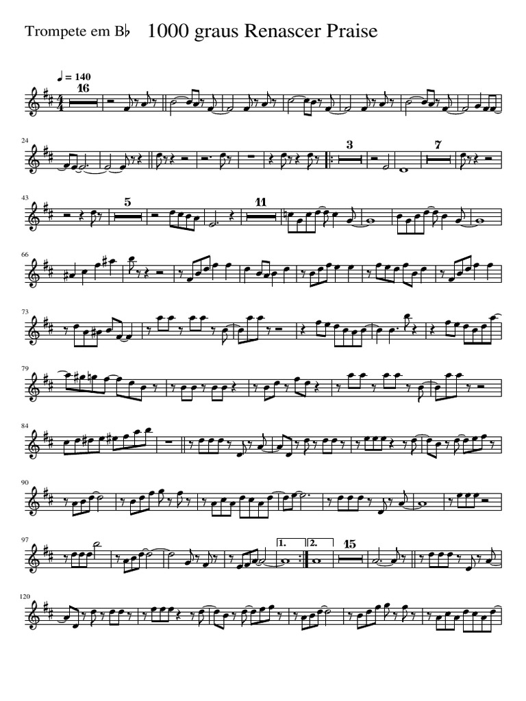 Mil Graus Renascer PraiseTrompete em BB PDF
