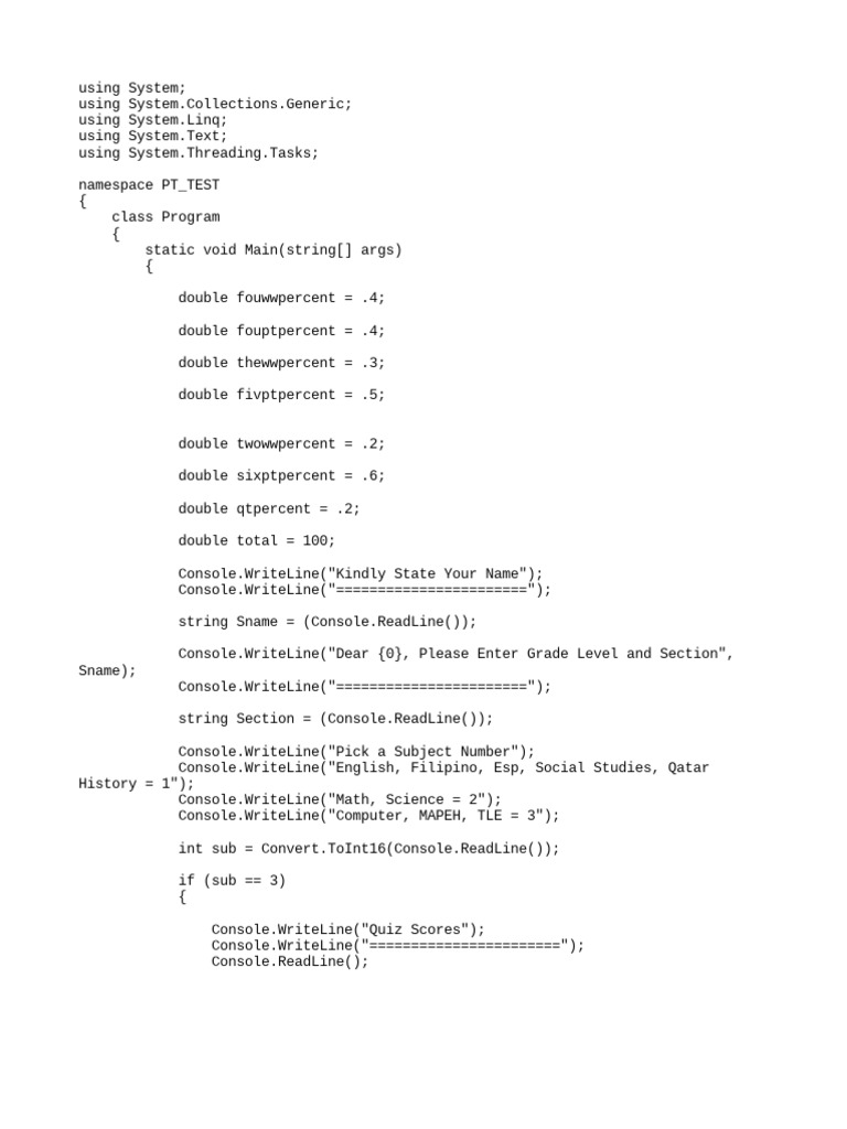 Woah | Download Free PDF | Test (Assessment) | Object Oriented Programming