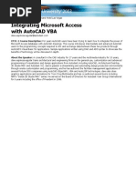 Integrating Microsoft Access With Autocad Vba