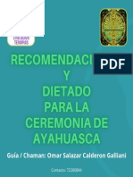 Or Recomendaciones Ceremonia Ayahuasca