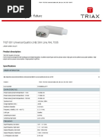 TRIAX - TIQT 001 Universal Quattro LNB, Slim Line, RAL 7035 - 304477