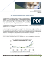 INE - Destaque - Inflação - Agosto 2022 - PGDE 2022
