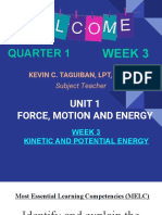 Week 3 Factors Affecting Kinetic and Potential Energy