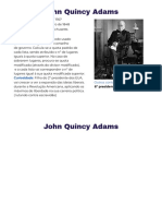 John Quincy Adams, 6o Presidente dos EUA