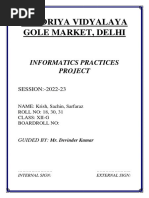 Class 12 CS Project | PDF | Sql | Databases