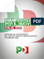 Manifesto Per Il Nuovo PD - Italia 2030