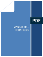 Managerial Economics Project Report Summary