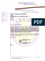 CARTA N°142 Solicita Revisión de Consumo y Caja Eléctrica