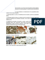 Propiedades Fisicas y Opticas de Los Minerales