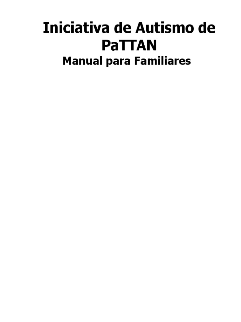 Spanish Autism Initiative Family Handbook-2015 Revision | PDF