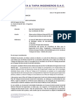 Carta #044-2022-ATINSACJS Observación Al Informe Mensual N°01 de Intervención Social de La Supervisión de Obra de Julio de 2022