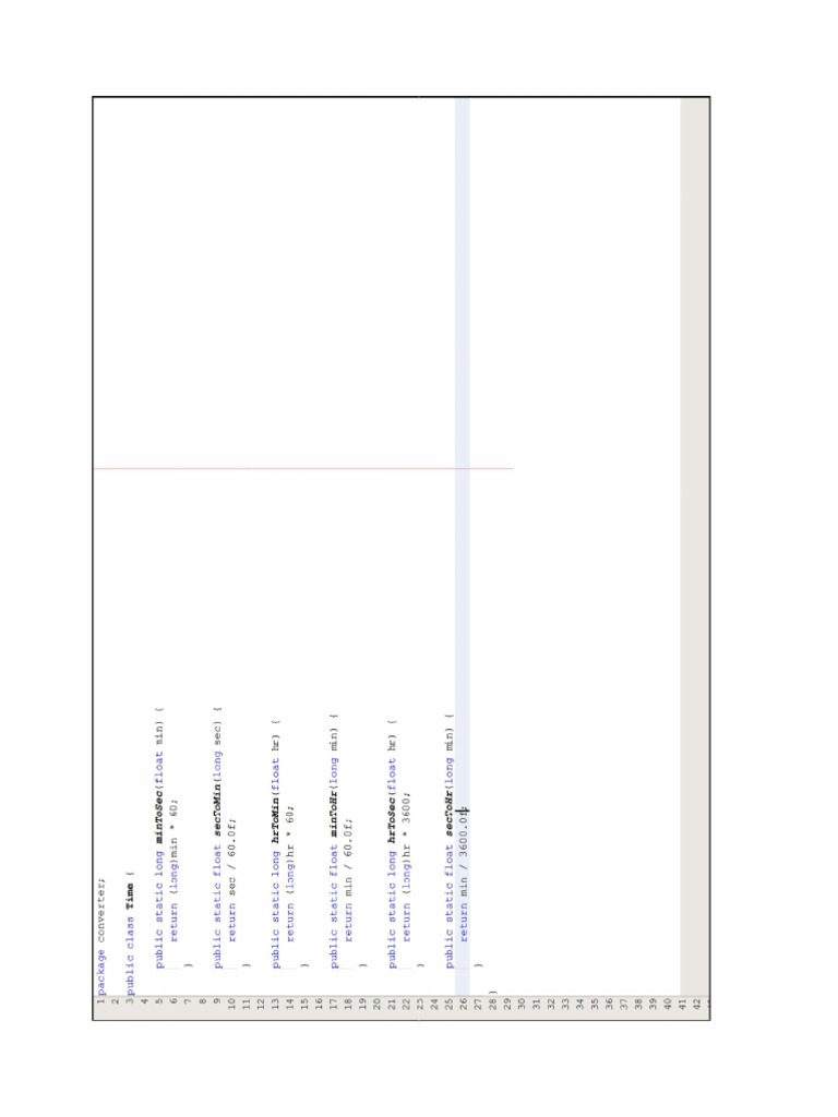 Time Java Program PDF