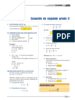 X - 2° Año - S1 - Ecuaciones de Segundo Grado II