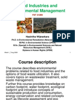 Week 1 - Environmental Problems Related To Food Industries - 06 08 2020