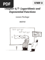 Chapter 6/7-Logarithmic and Exponential Functions: Lesson Package