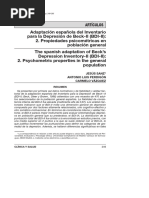BDI-II Ficha Técnica | PDF