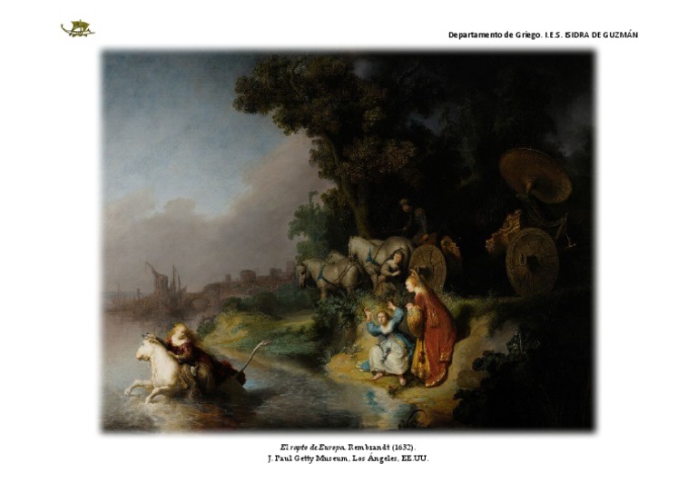 El Rapto de Europa. Rembrandt PDF