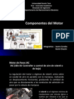 Componentes y sensores del sistema de inyección electrónica en motores de combustión interna