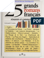 25 grands romans francais