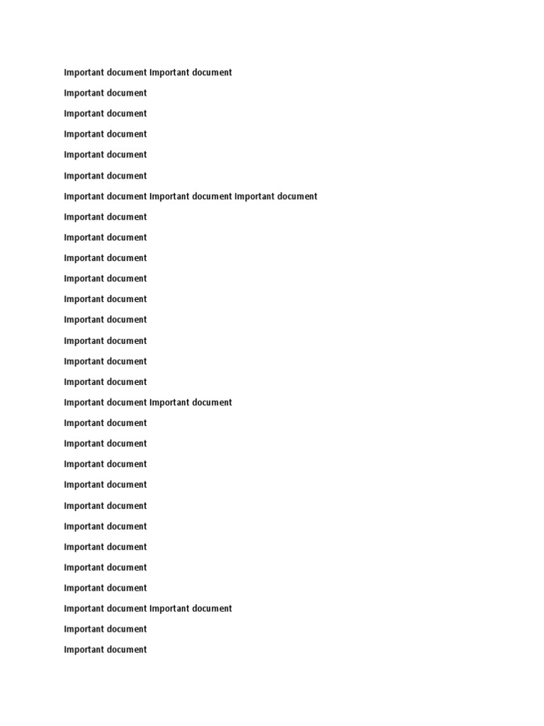 Important Document PDF