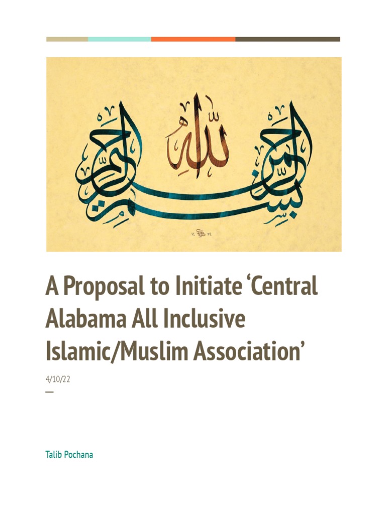 Central Alabama Muslim Association Proposal | PDF | Imam | Jihad
