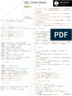 SQL Cheatsheet