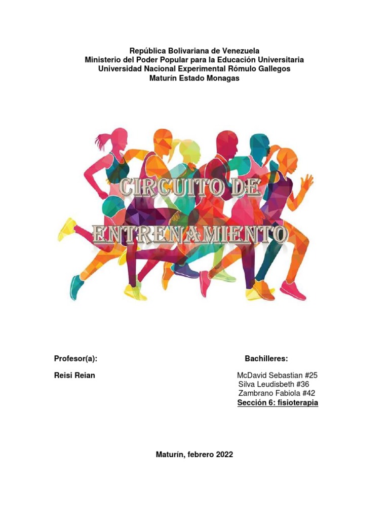 Circuitos De Entrenamiento Pdf Entrenamiento De Circuito Dolor Lumbar