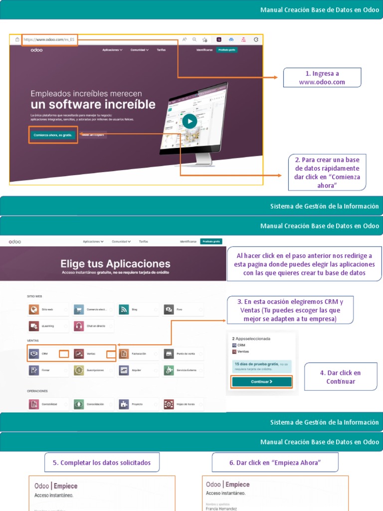 Creación de Base de Datos en Odoo | PDF | Bases de datos | Informática