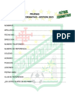 Plantillas Futbol Formativo 2023