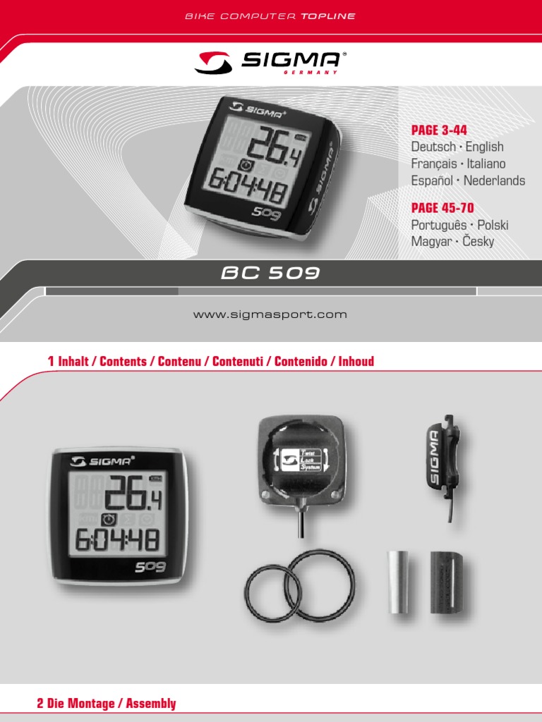 Sigma Bc 401 Manual Pdf | Sigma Bc 401 Notice – JHIMHN