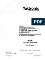Tektronix 2236 Manual
