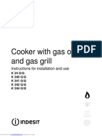 Cooker With Gas Oven and Gas Grill: Instructions For Installation and Use