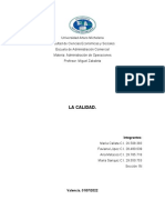 Adm. Operaciones. La Calidad