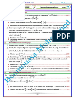 7 Serie Les Nombres Complexes 2 PC+ SVT