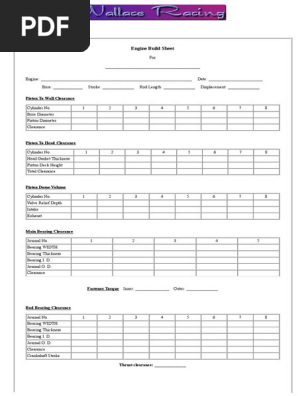 Engine Build Comp Sheet MASS Engines: From Contact To Revenue EBook By