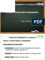 Open Class - Semana 2 - Teorías Del Pensamiento y El Lenguaje