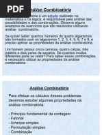 Analise combinatria