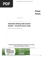 Automatic Railway Gate Control System - Circuit & Source Code