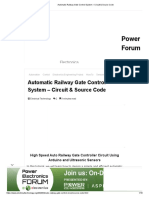 Automatic Railway Gate Control System - Circuit & Source Code