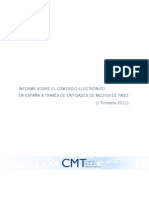 Informe CMT Comercio Electrónico España1T2011 - AG11