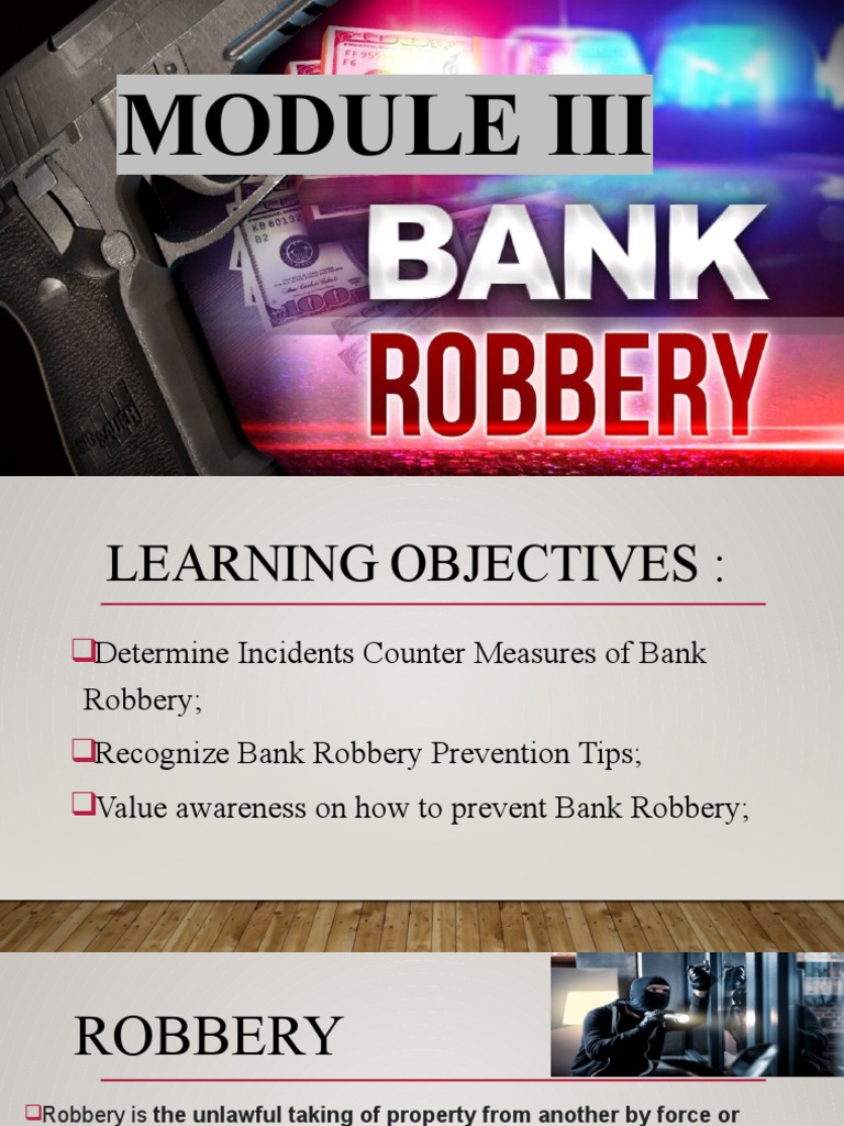 Bank Robbery Prevention Strategies | PDF | Robbery | Bank Robbery