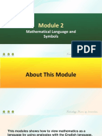 (M2-MAIN) Mathematical Language and Symbols