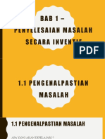 Bab 1 - Penyelesaian Masalah Secara Inventif (Cikgu Ooi)