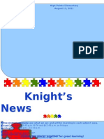 Knight's News: High Pointe Elementary August 11, 2011
