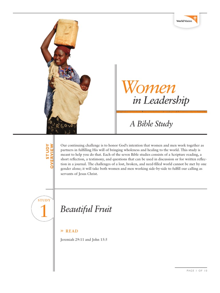Women in Leadership Bible Study PDF Book Of Ruth Naomi